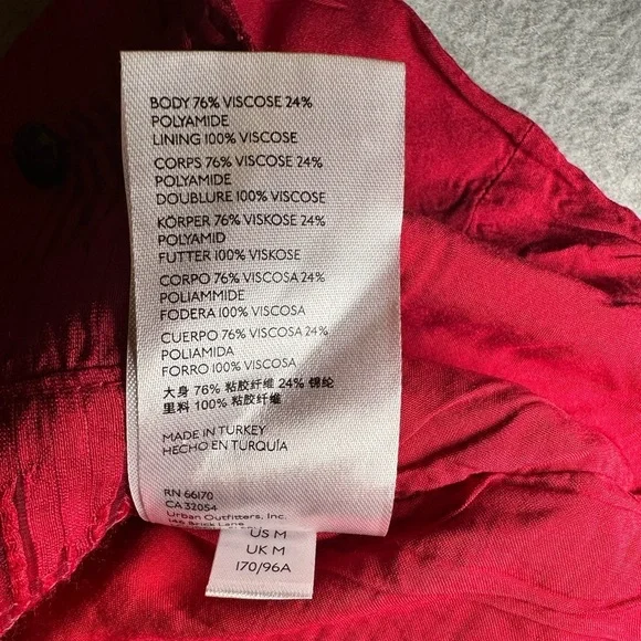 NWT Anthropologie Raspberry Red Square Neck Shirt W/Poet Sleeves Size M - Picture 10 of 10